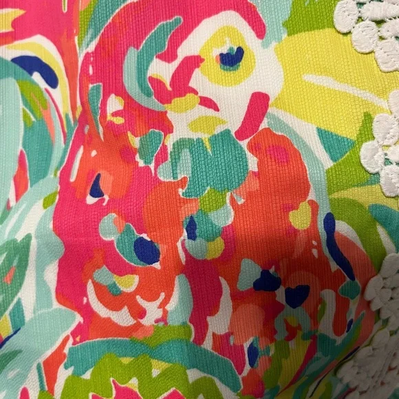 Lilly Pulitzer Rhea Casa Banana Print Multi Color Floral Mini Skirt Skort Size 0 - Picture 8 of 11